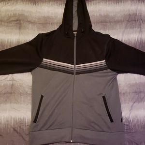 Beautiful Giant Black and Grey Hoodie